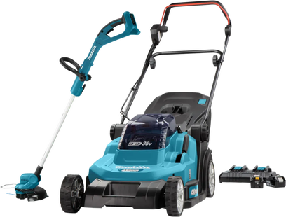 Makita DLM432PT incl. 5,0 Ah Accu (2x) + Makita DUR193Z