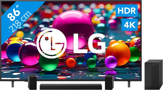 LG 86 Smart UA75 4K (2025) + LG DS60TR