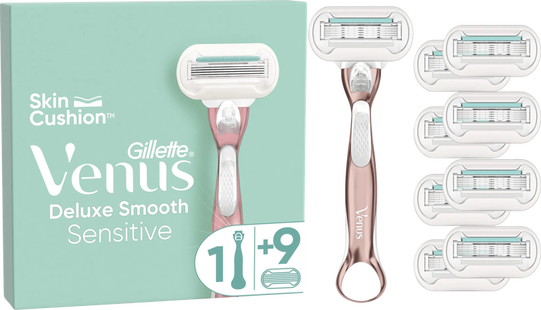 Gillette Venus Deluxe Smooth Sensitive + 9 Navulmesjes