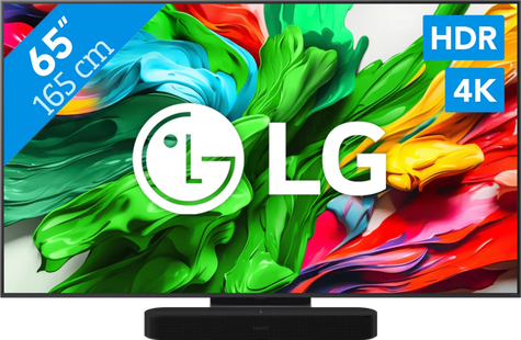 LG 65 QNED86 EVO 4K (2025) + Sonos Beam Gen2 Zwart