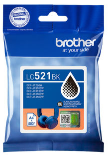 Brother LC-521 Cartridge Zwart
