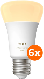 Philips Hue White Ambiance E27 1100lm 6-pack