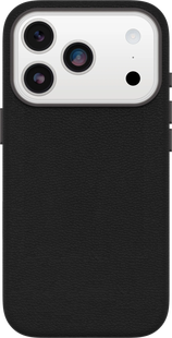Otterbox Symmetry iPhone 17 Pro Back Cover met MagSafe Magneet Leer Zwart