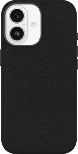 Otterbox Symmetry iPhone 17 Back Cover met MagSafe Magneet Leer Zwart