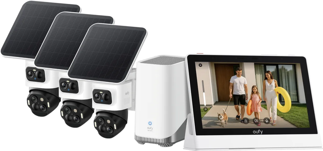 Eufycam S4 3-pack + HomeBase 3 + Smart Display E10