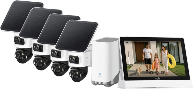 EufyCam S4 4-Pack + HomeBase 3 + Smart Display E10