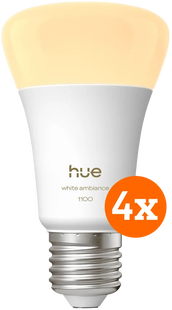 Philips Hue White Ambiance E27 1100lm 4-pack