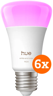 Philips Hue White and Color E27 1100lm 6-pack
