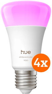 Philips Hue White and Color E27 1100lm 4-pack