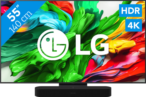 LG 55 QNED86 EVO 4K (2025) + Sonos Beam Gen2 Zwart