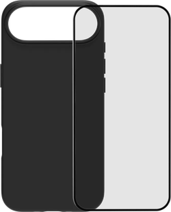 BlueBuilt Protective Back Cover met MagSafe iPhone 17 Air Zwart + BlueBuilt iPhone 17 Air Screenprotector Glas