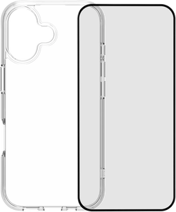 BlueBuilt Protective Back Cover iPhone 17 Transparant + BlueBuilt iPhone 17 Screenprotector Glas