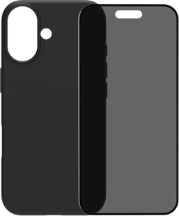 BlueBuilt Back Cover iPhone 17 Zwart + BlueBuilt iPhone 17 Privacy Screenprotector Glas