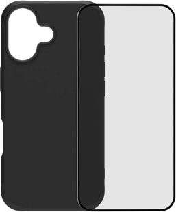 BlueBuilt Protective Back Cover met MagSafe iPhone 17 Zwart + BlueBuilt iPhone 17 Screenprotector Glas