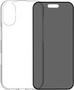 BlueBuilt Back Cover iPhone 17 Transparant + BlueBuilt iPhone 17 Privacy Screenprotector Glas