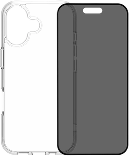 BlueBuilt Protective Back Cover iPhone 17 Transparant + BlueBuilt iPhone 17 Privacy Screenprotector