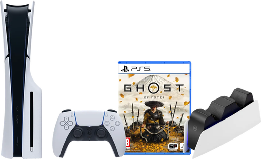 PlayStation 5 Slim Disc Edition + Ghost of Yotei + Oplaadstation