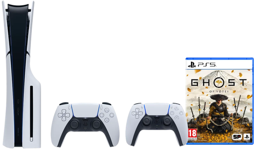 PlayStation 5 Slim Disc Edition + Ghost of Yotei + Extra Controller Wit
