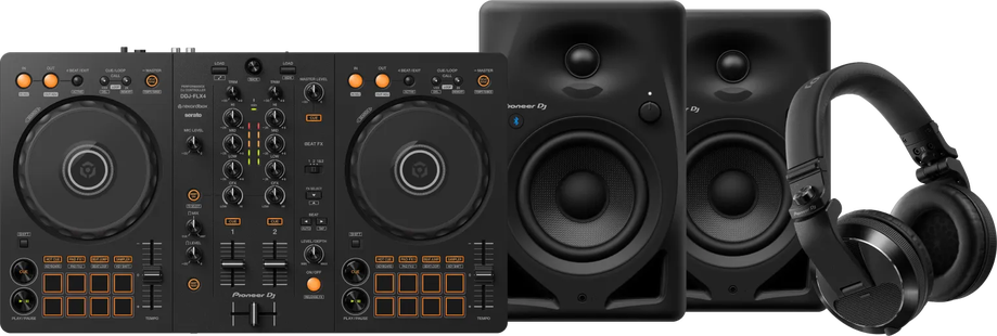 Pioneer DJ DDJ-FLX4 + Pioneer DJ HDJ-X7 Zwart + Pioneer DJ DM-40D-BT Zwart