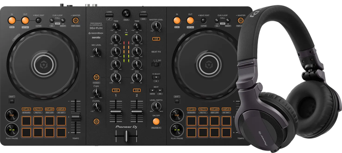 Pioneer DJ DDJ-FLX4 + Pioneer DJ HDJ-CUE1