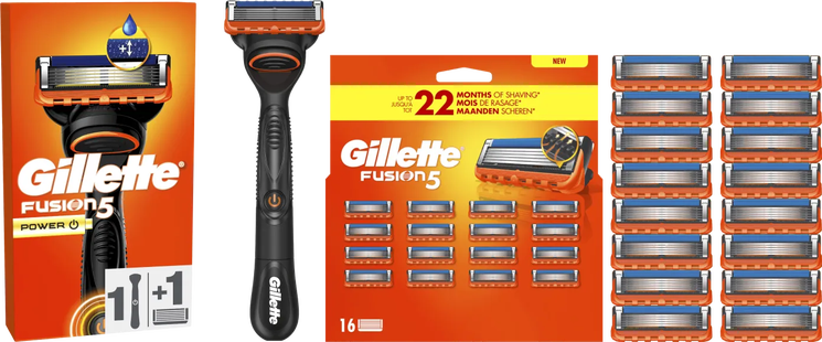 Gillette Fusion5 Power + 17 navulmesjes
