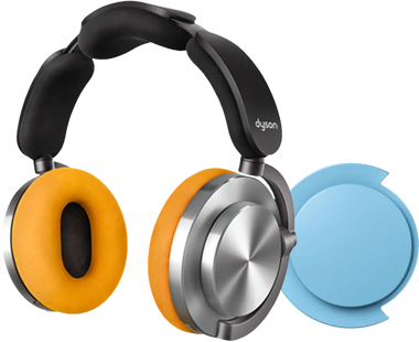 Dyson OnTrac Aluminium met oorschelp Blauw