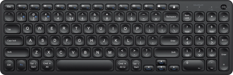 BlueBuilt Draadloos Bluetooth Toetsenbord QWERTY