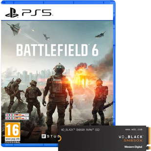 Battlefield 6 PS5 + WD Black SN850X 2TB NVMe SSD