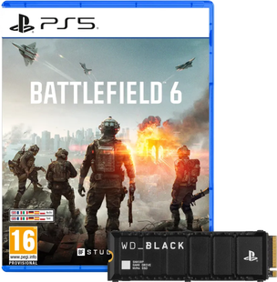 Battlefield 6 PS5 + WD Black SN850P 4TB Heatsink NVMe SSD