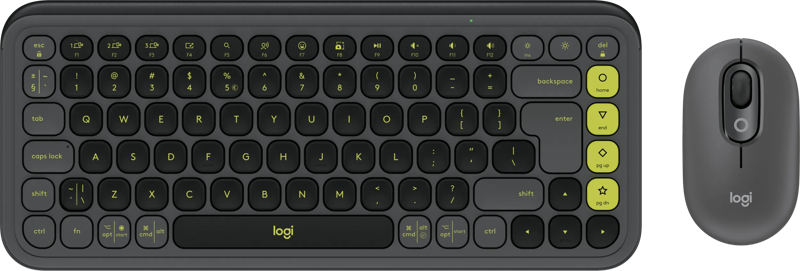 Logitech Pop Icon Combo toetsenbord en muis set Grafiet