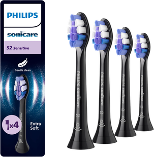 Philips Sonicare Optimal Sensitive HX6054/88 Zwart (4 stuks)