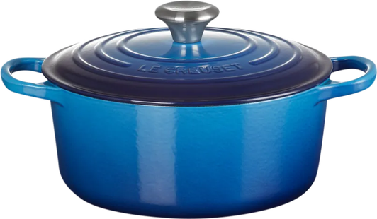 Le Creuset Signature ronde braadpan 24 cm azure