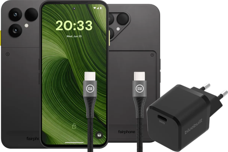 Fairphone 6 256GB Zwart 5G + Compleet Accessoirepakket