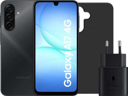 Samsung Galaxy A17 128GB Zwart 4G + Accessoirepakket