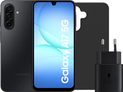 Samsung Galaxy A17 128GB Zwart 5G + Accessoirepakket