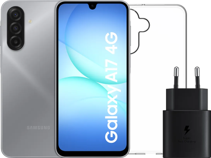 Samsung Galaxy A17 128GB Blauw 4G + Accessoirepakket
