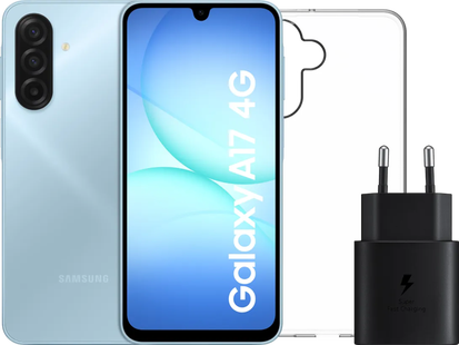Samsung Galaxy A17 128GB Grijs 4G + Accessoirepakket
