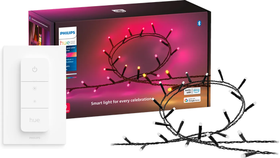 Philips Hue Festavia Lichtsnoer - 20 meter - 250 LEDs + Philips Hue Dimmer