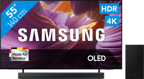 Samsung 55 OLED 4K S85F (2025) + Samsung HW-B66CF Zwart