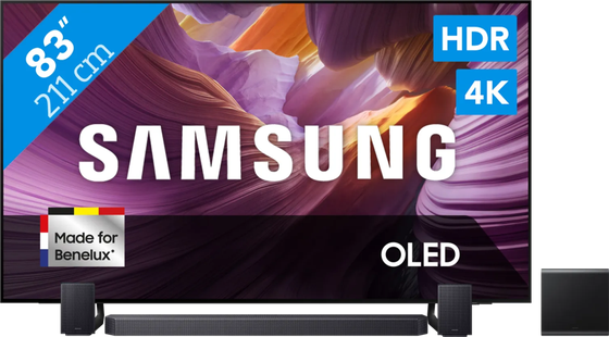 Samsung 83 OLED 4K S85F (2025) + Samsung HW-Q930F Zwart