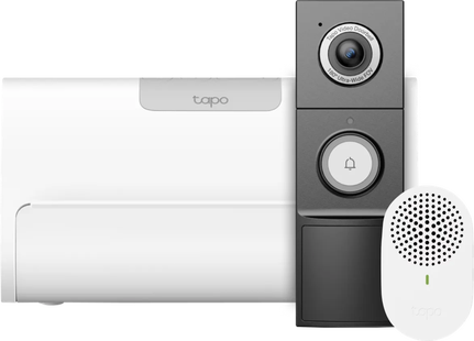TP-Link Tapo D235 Smart Battery & Wired Doorbell + H500 Smart HomeBase