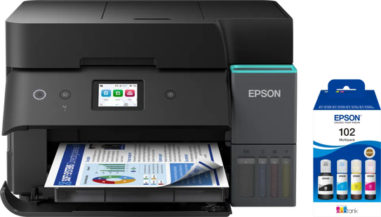 Epson EcoTank ET-4950 + 1 set extra inktflesjes