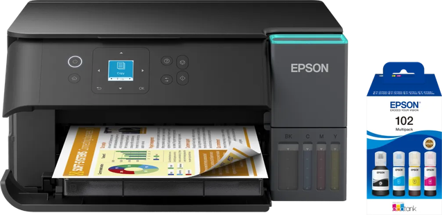 Epson EcoTank ET-2950 + 1 set extra inktflesjes