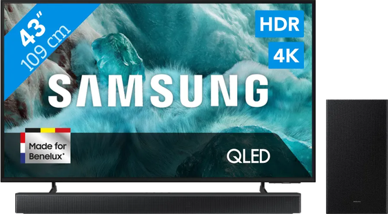 Samsung 43 QLED 4K Q7F4 (2025) + Samsung HW-B66CF Zwart