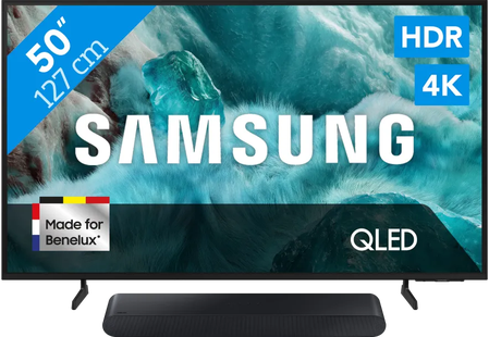 Samsung 50 QLED 4K Q7F4 (2025) + Samsung HW-S60D Zwart (2024)