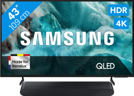 Samsung 43 QLED 4K Q7F4 (2025) + Samsung HW-S60D Zwart (2024)
