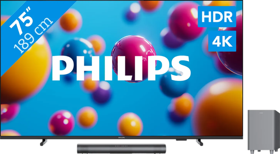 Philips 75'' PUS7000 4K (2025) + Philips TAB6100