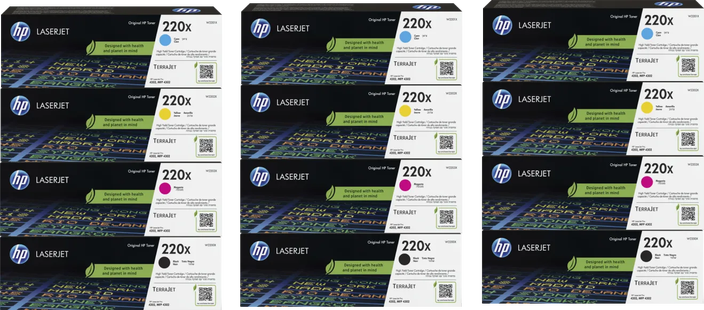 HP 220X LaserJet Toner Combo Pack (3 stuks)