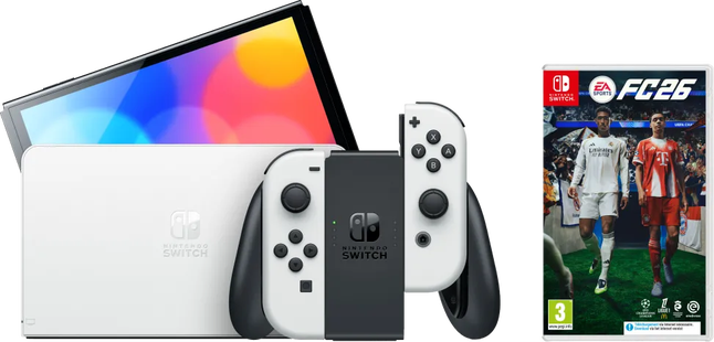 Nintendo Switch OLED Wit + EA Sports FC 26