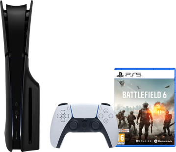 PlayStation 5 Slim Disc Edition + Battlefield 6 + Covers Zwart